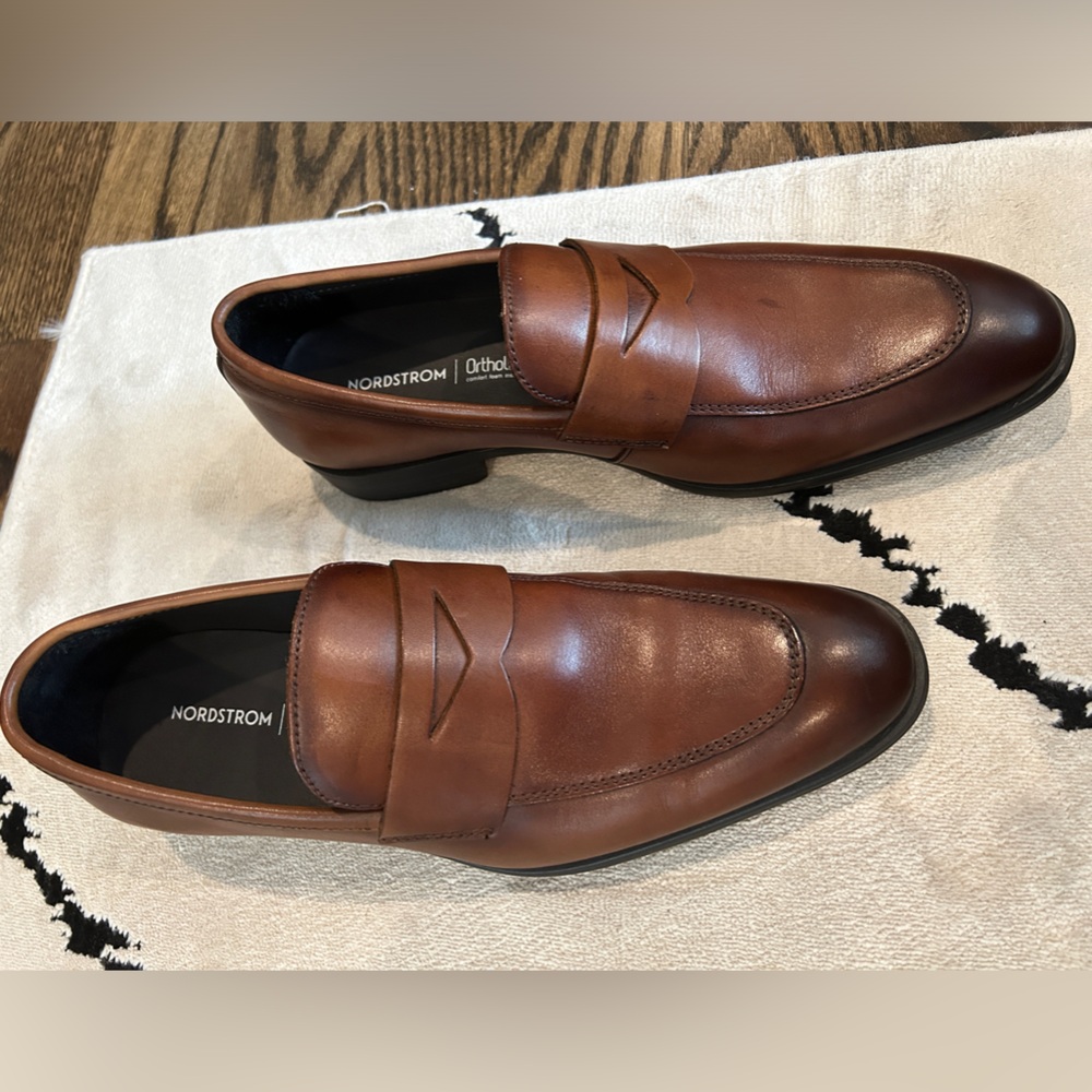 Nordstrom ortholite men’s leather penny loafer
